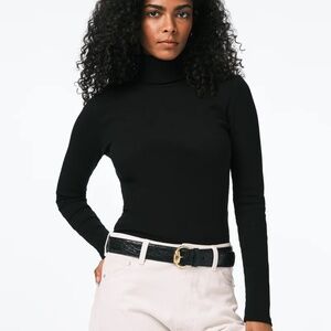 Buffalo:  Mavra Women's Ribbed Turtleneck Top, Black